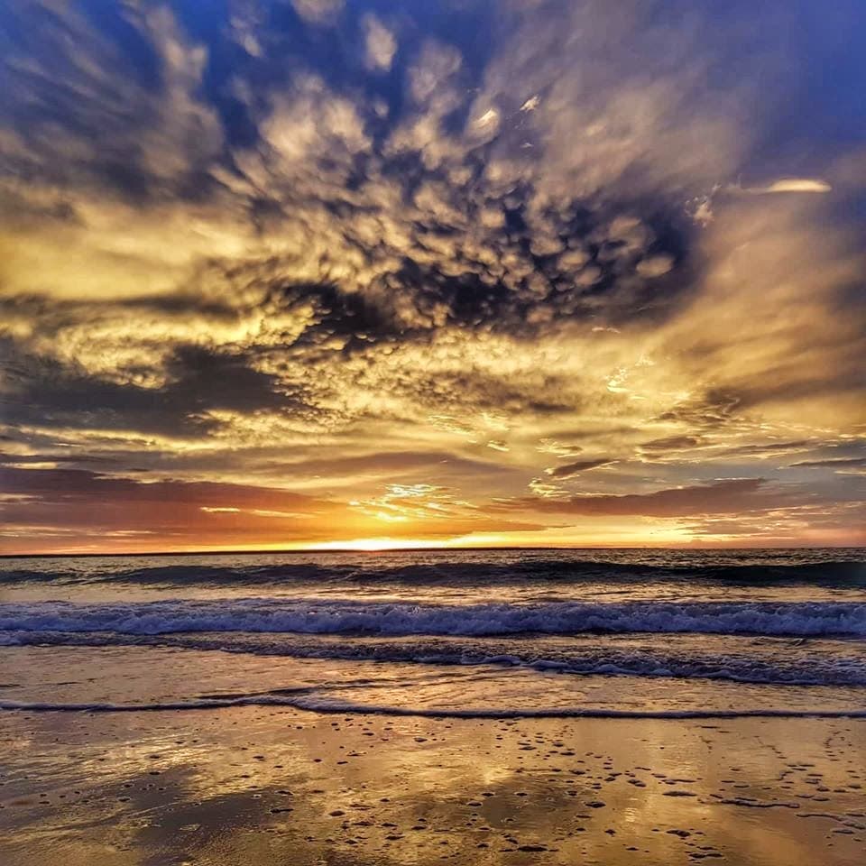 Beach Sunset Background